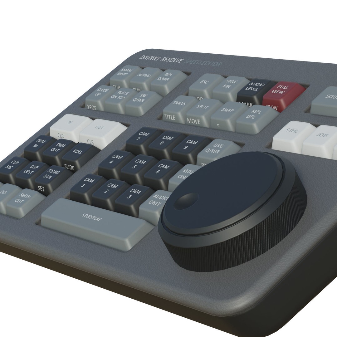 Blackmagic Speed Editor 3D Model – Low Poly Game Ready Asset, FBX - View 9