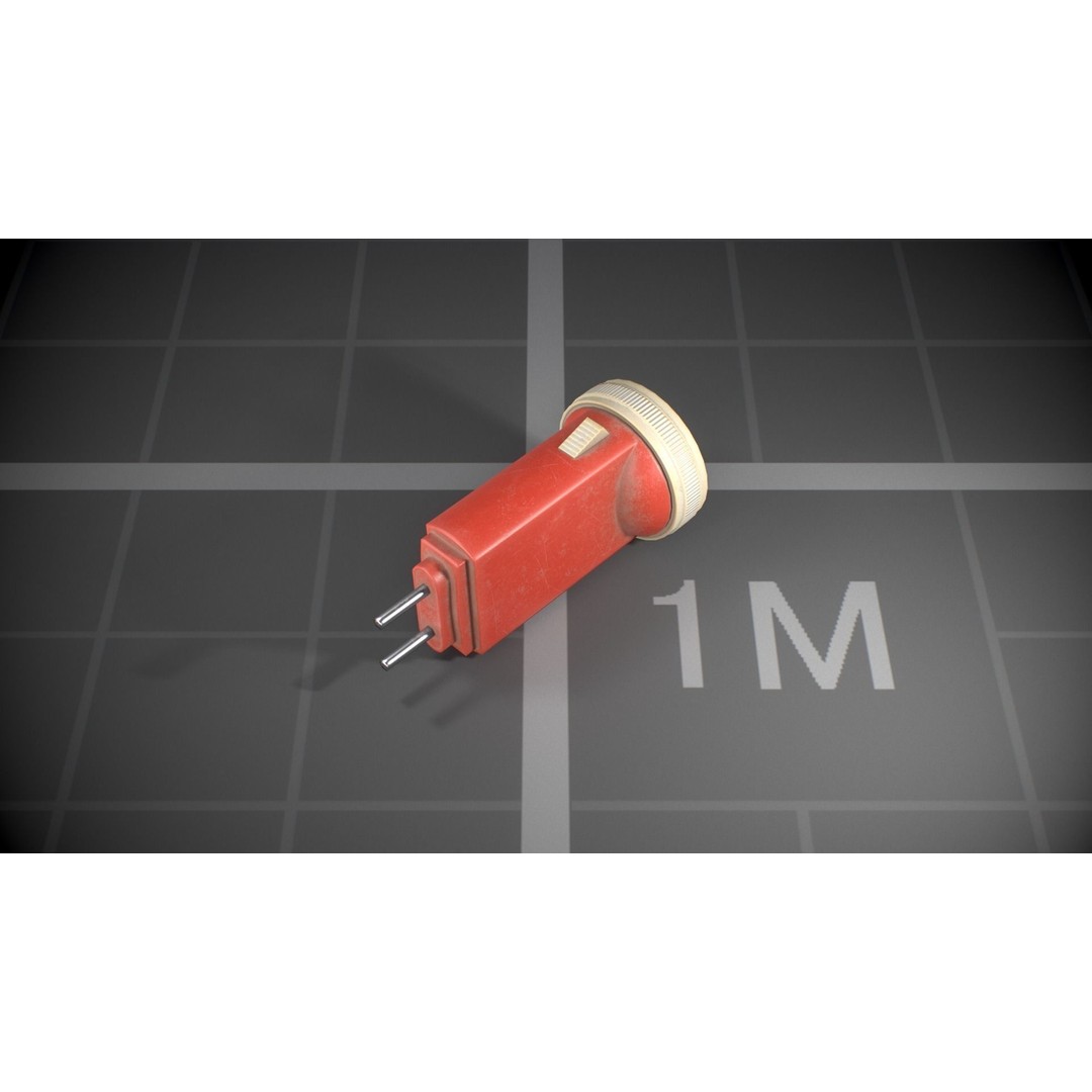 Used Soviet Flashlights 3D Model – Low Poly Game Asset, FBX - View 9