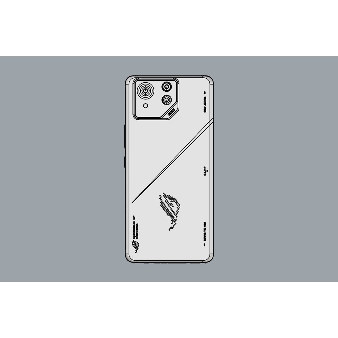 ASUS ROG Phone 8 Pro 3D Model – High Poly Game Asset, FBX, OBJ - View 12