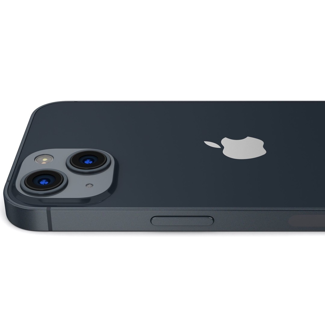Apple iPhone 13 Midnight 3D Model – High Poly PBR Game Asset, FBX, OBJ - View 10