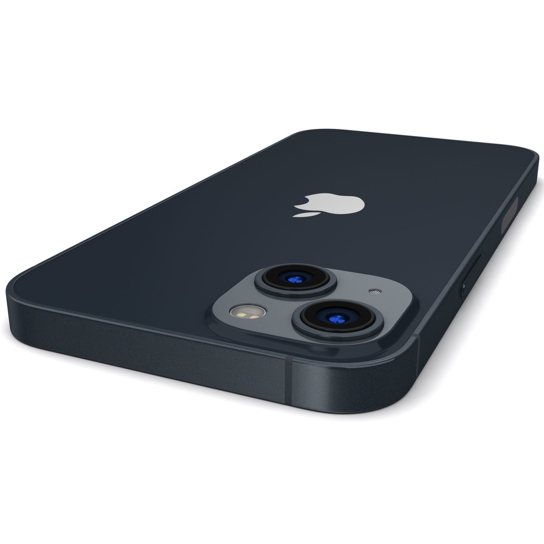 Apple iPhone 13 Midnight 3D Model – High Poly PBR Game Asset, FBX, OBJ - View 7