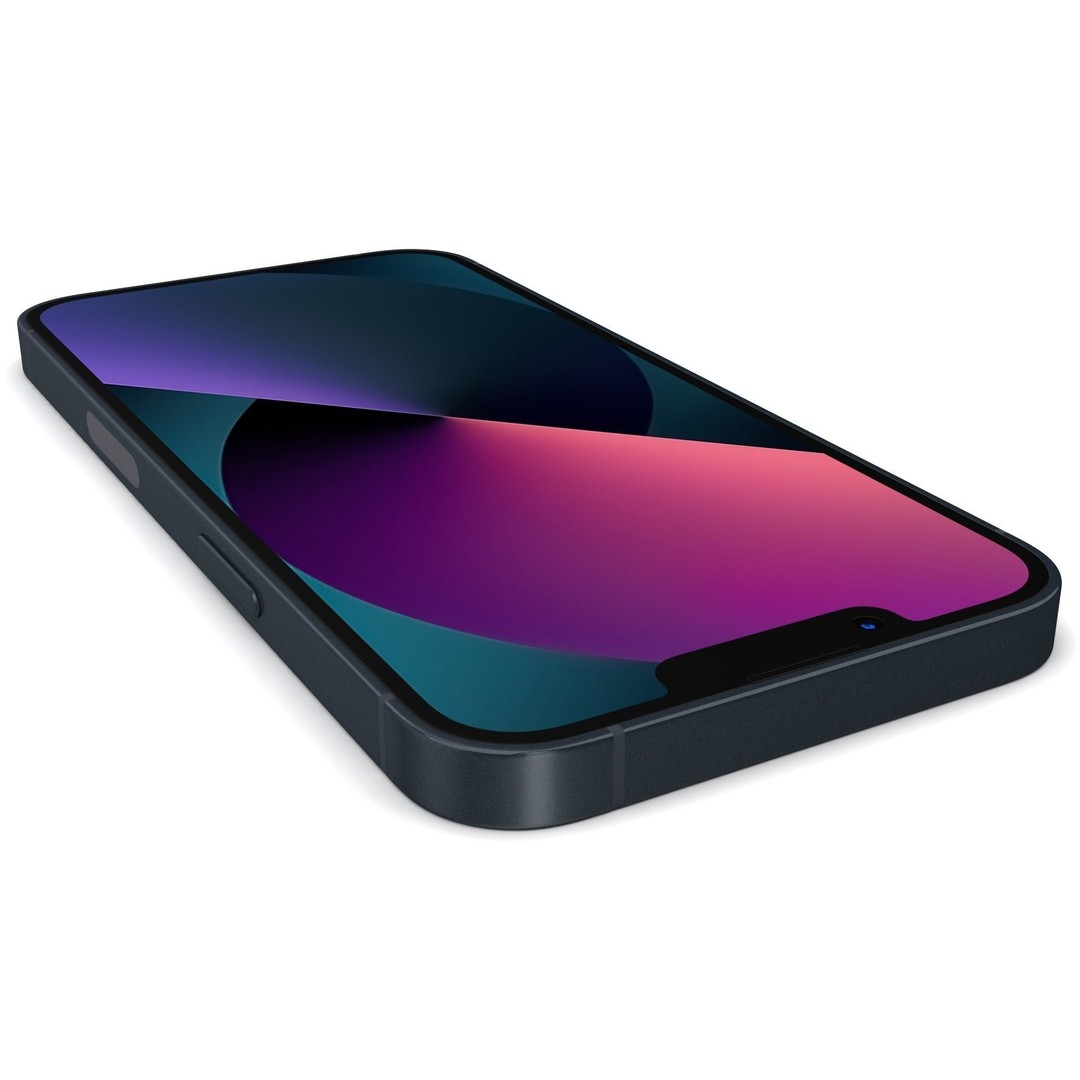 Apple iPhone 13 Midnight 3D Model – High Poly PBR Game Asset, FBX, OBJ - View 9