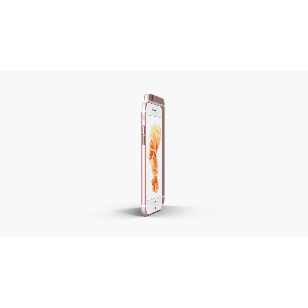 iPhone 6S & 6S Plus 3D Model – Low Poly Rose Gold Asset, FBX, OBJ - View 11