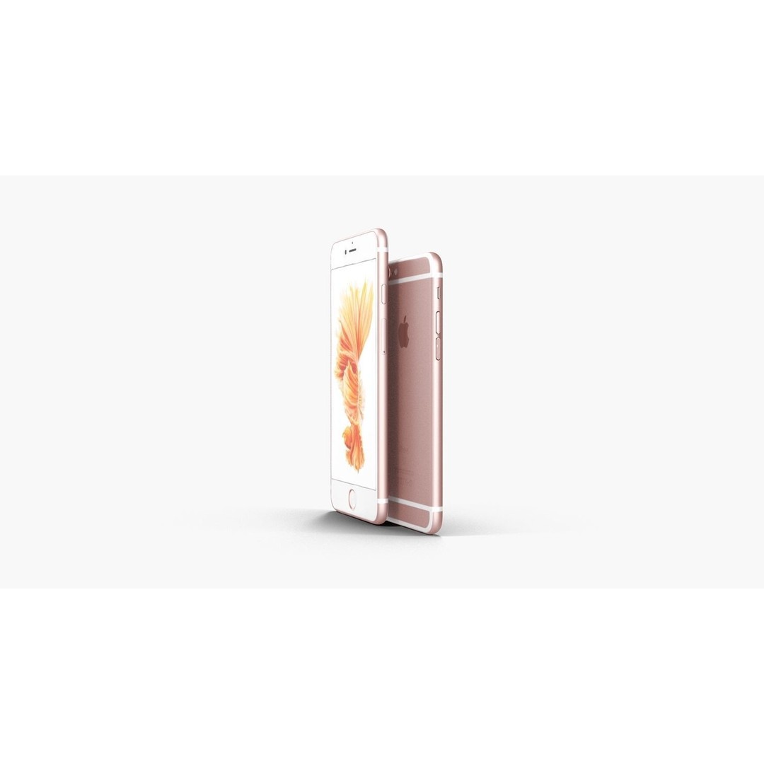 iPhone 6S & 6S Plus 3D Model – Low Poly Rose Gold Asset, FBX, OBJ - View 12