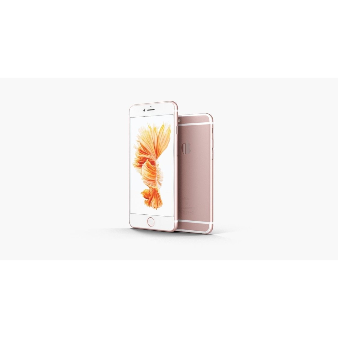 iPhone 6S & 6S Plus 3D Model – Low Poly Rose Gold Asset, FBX, OBJ - View 13