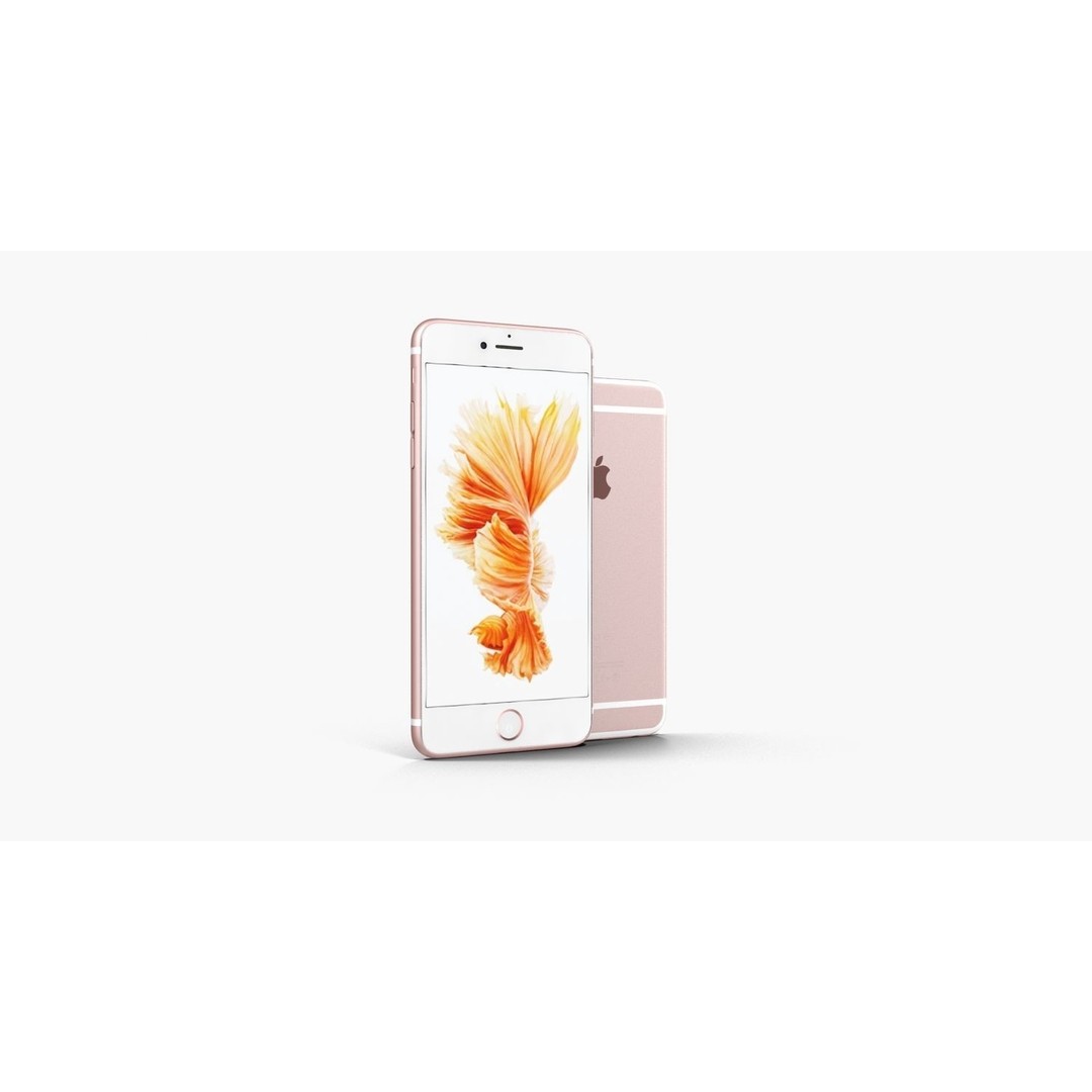 iPhone 6S & 6S Plus 3D Model – Low Poly Rose Gold Asset, FBX, OBJ - View 15