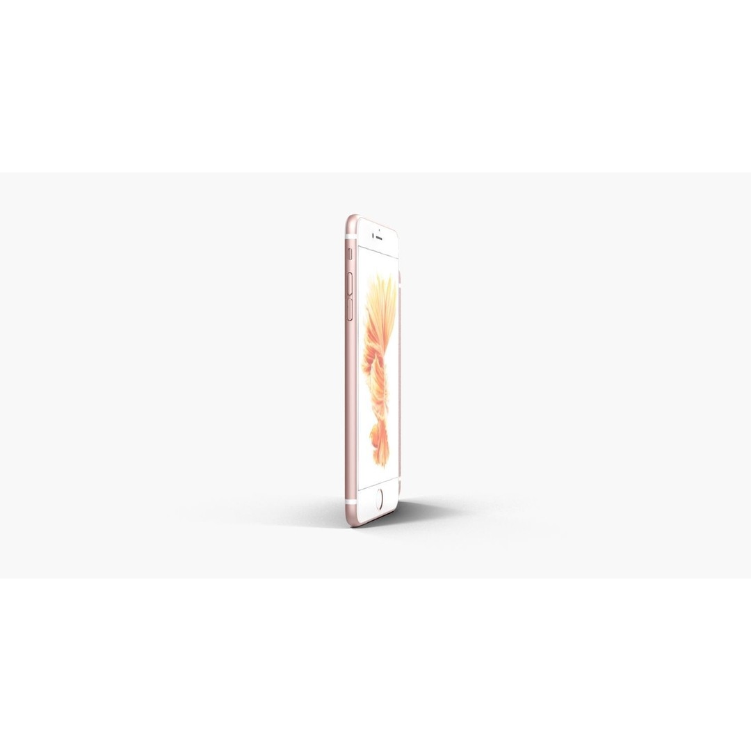 iPhone 6S & 6S Plus 3D Model – Low Poly Rose Gold Asset, FBX, OBJ - View 16