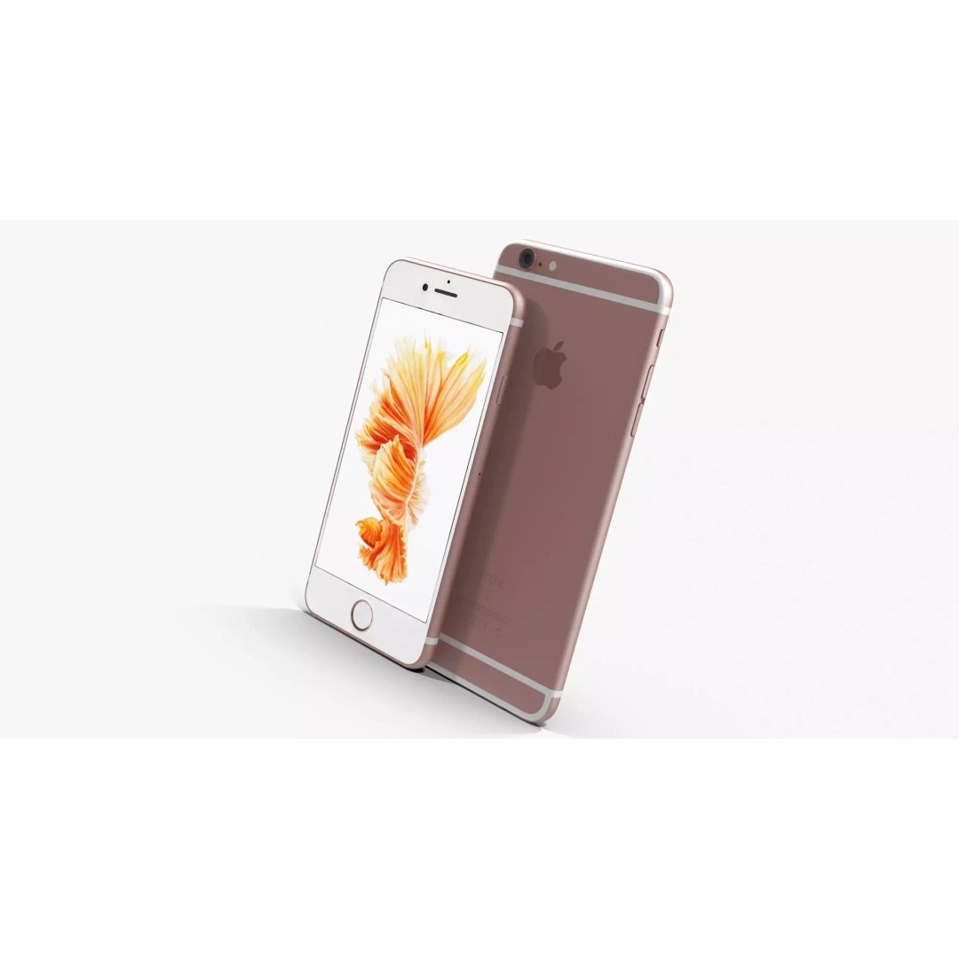 iPhone 6S & 6S Plus 3D Model – Low Poly Rose Gold Asset, FBX, OBJ - View 2
