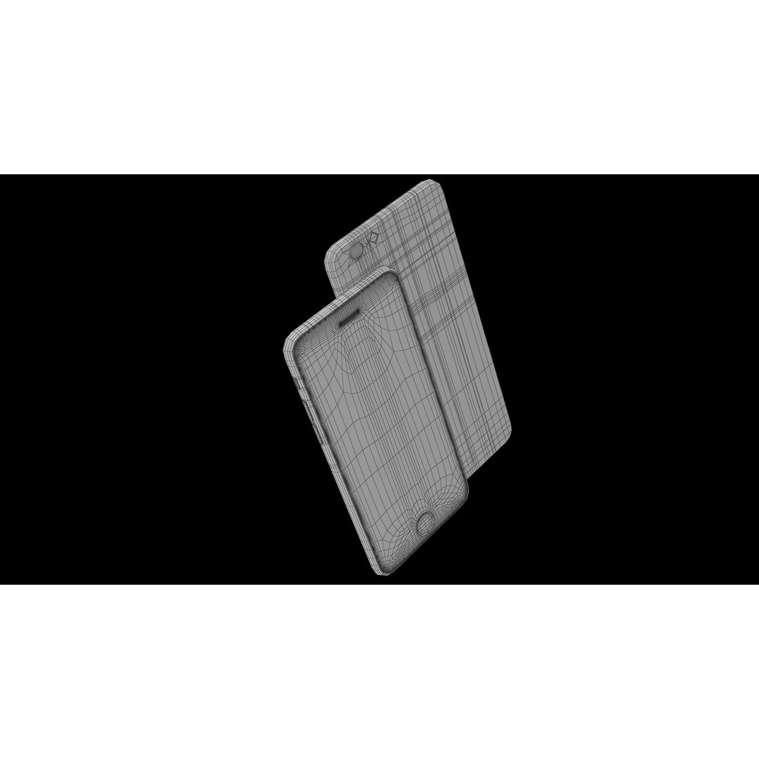 iPhone 6S & 6S Plus 3D Model – Low Poly Rose Gold Asset, FBX, OBJ - View 25