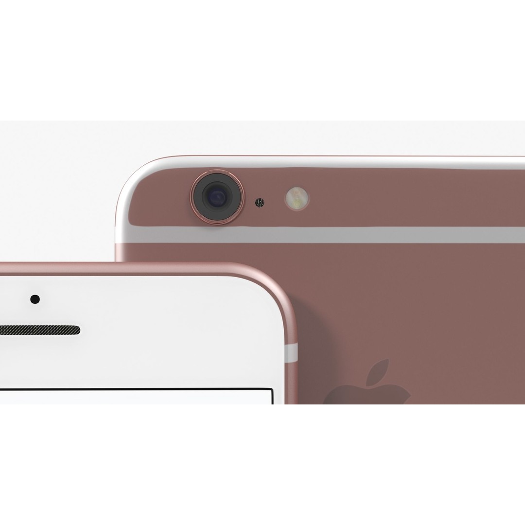 iPhone 6S & 6S Plus 3D Model – Low Poly Rose Gold Asset, FBX, OBJ - View 7