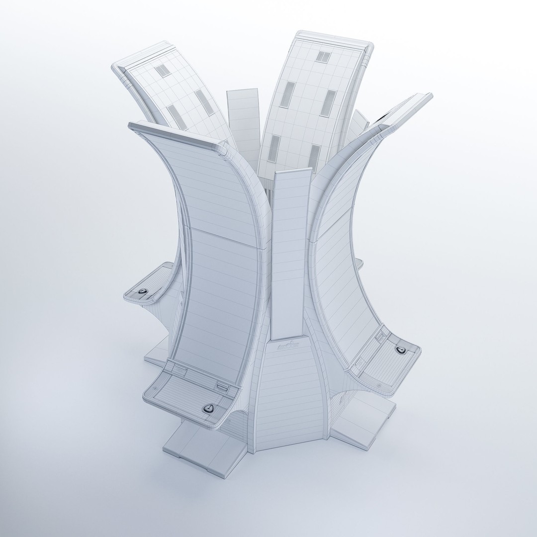 Neptune Double Casino Slot Machine 3D Model – Low Poly Game Asset, FBX - View 12