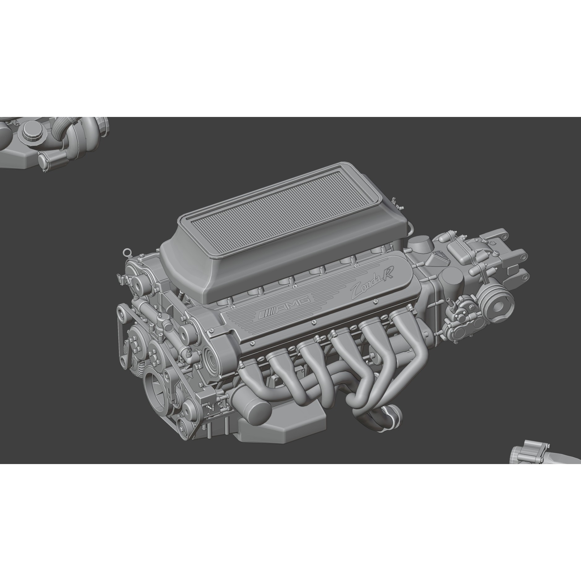 High Poly Car Engine Pack - Game-Ready 3D Model - View 10