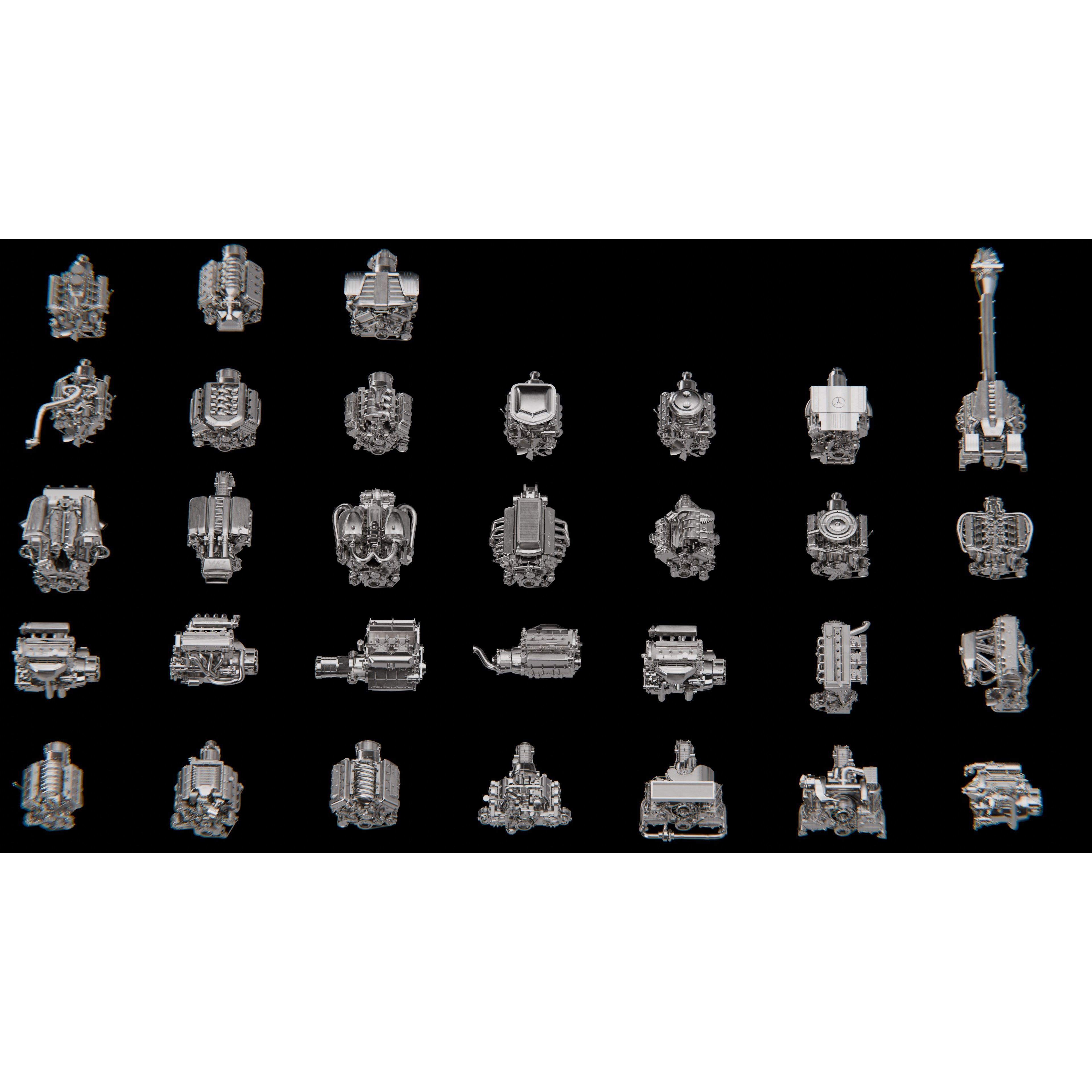 High Poly Car Engine Pack - Game-Ready 3D Model - View 13