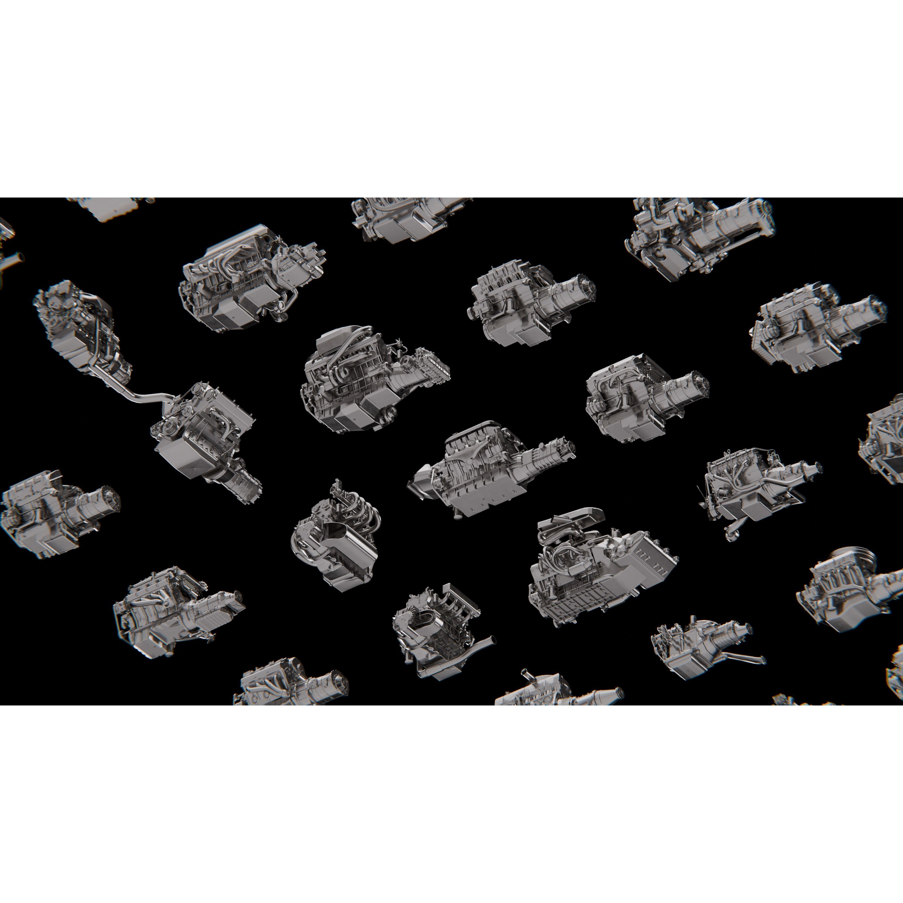 High Poly Car Engine Pack - Game-Ready 3D Model - View 15