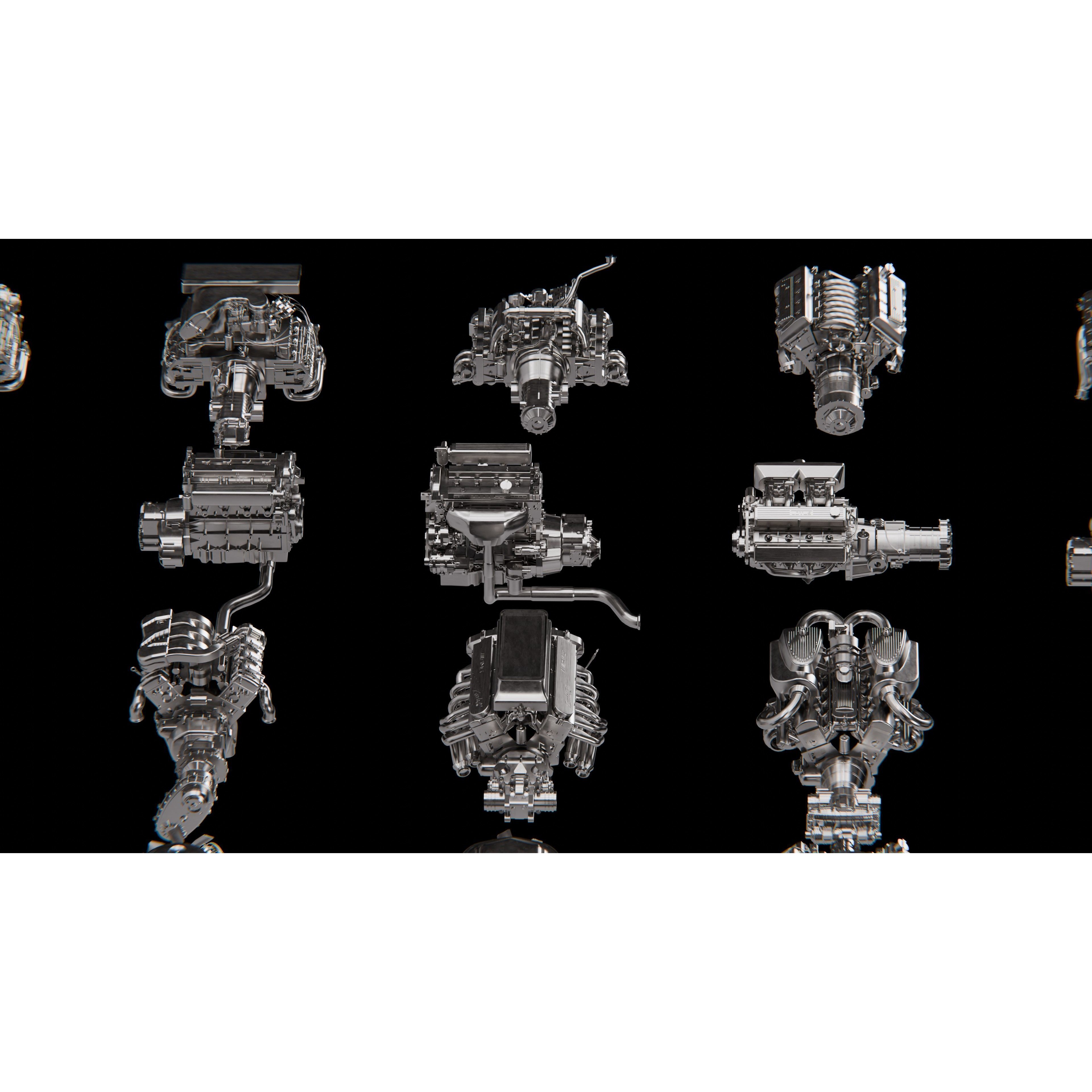 High Poly Car Engine Pack - Game-Ready 3D Model - View 19