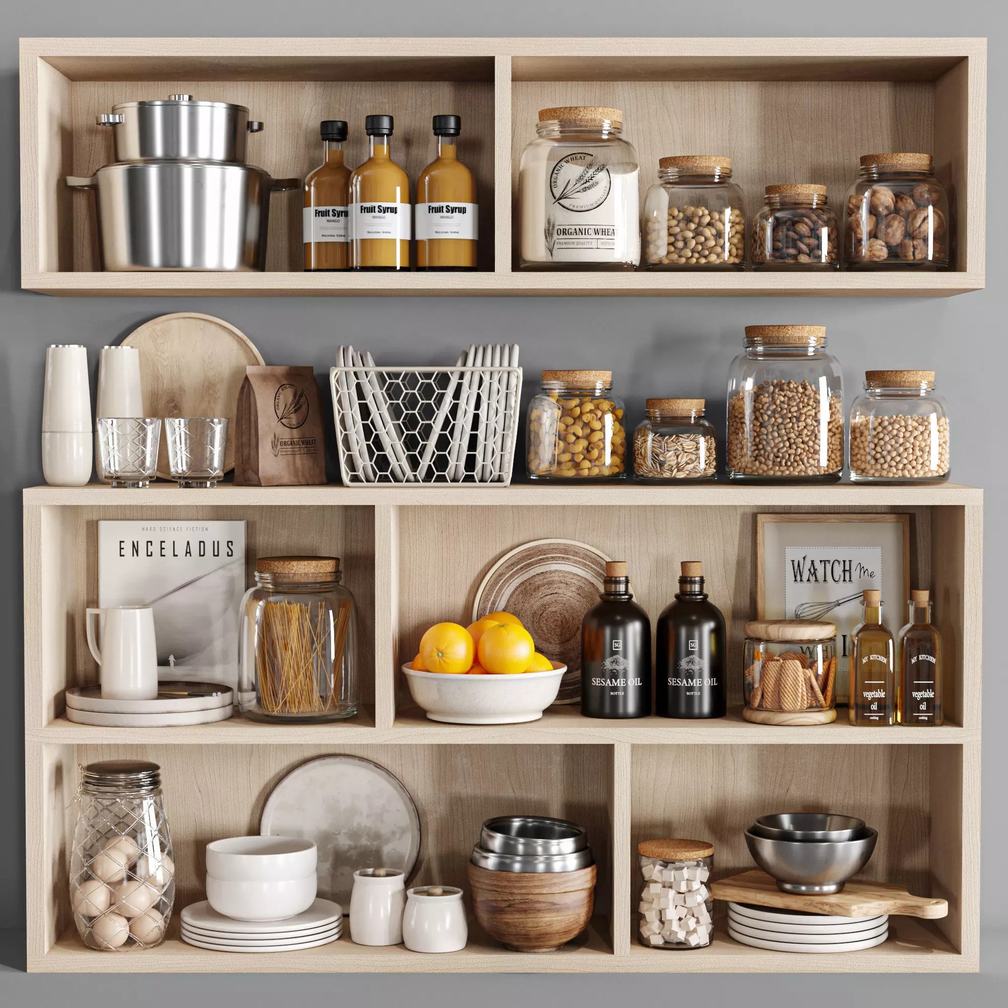 Kitchen Accessories - Low-Poly Game-Ready 3D Model - View 2