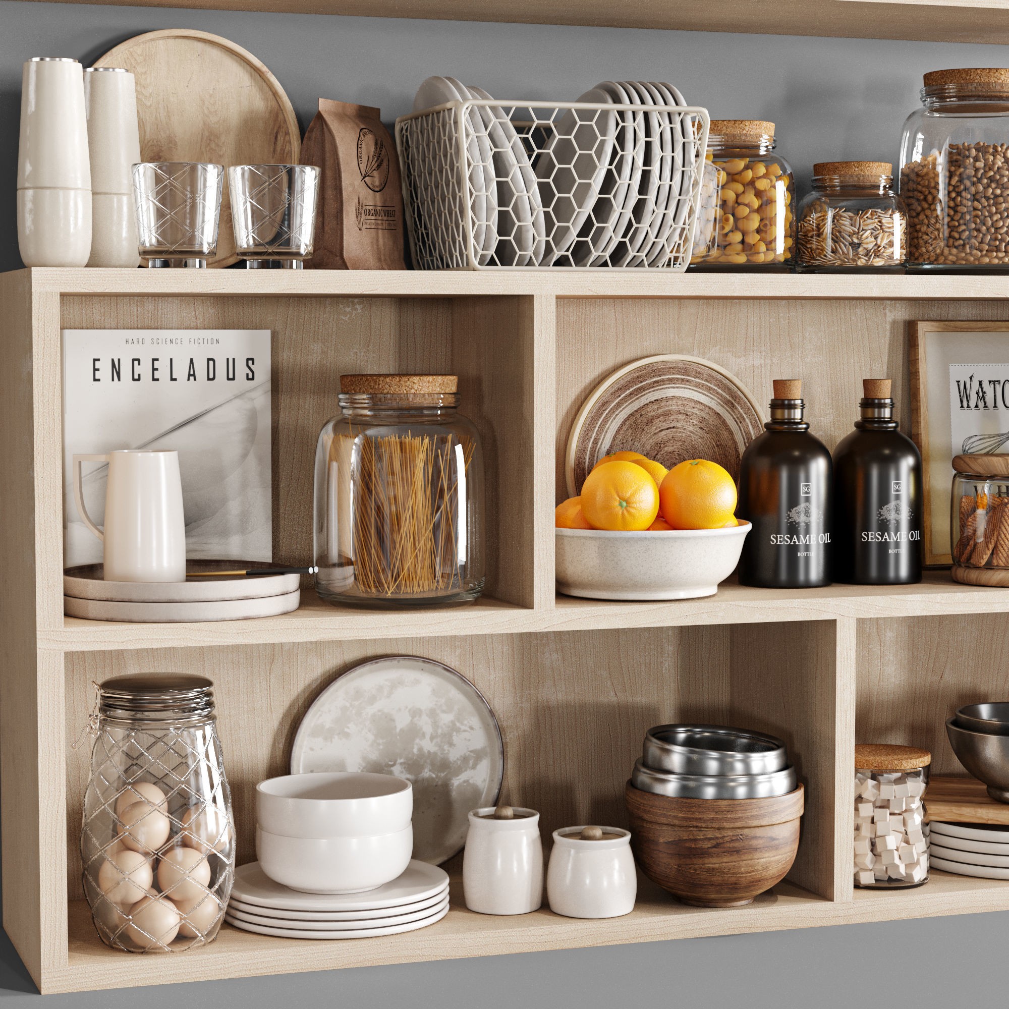 Kitchen Accessories - Low-Poly Game-Ready 3D Model - View 4