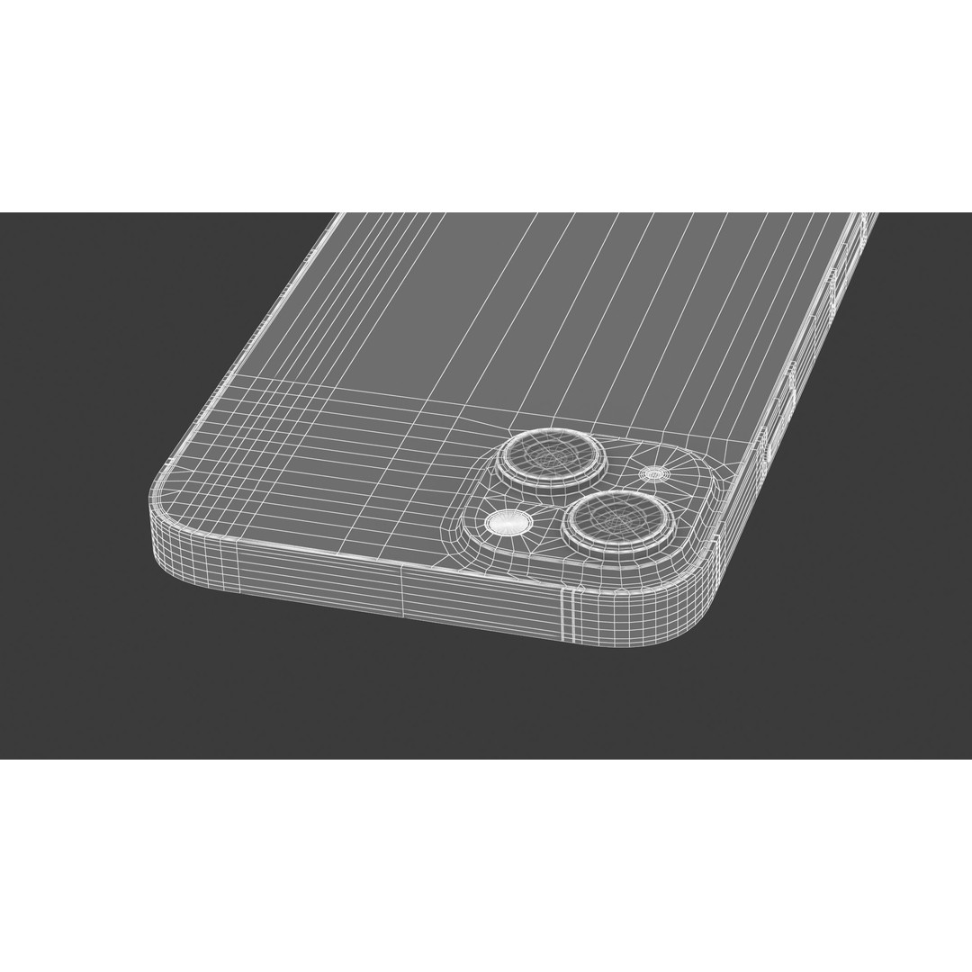Apple iPhone 14 Plus Purple 3D Model – High Poly PBR Game Asset, FBX, OBJ - View 18