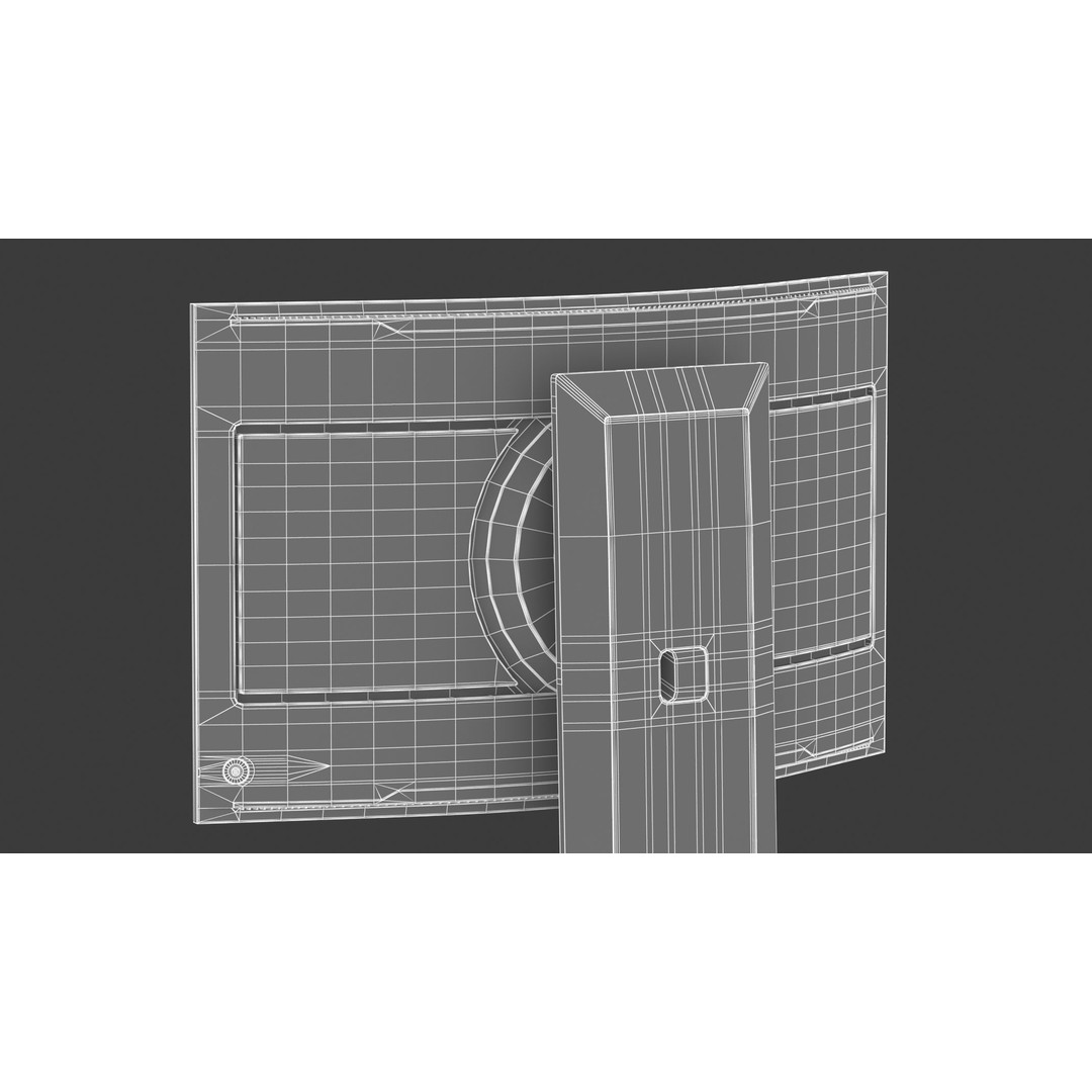 Samsung Odyssey Ark 3D Model – High Quality 4K UHD Monitor, FBX, OBJ - View 20