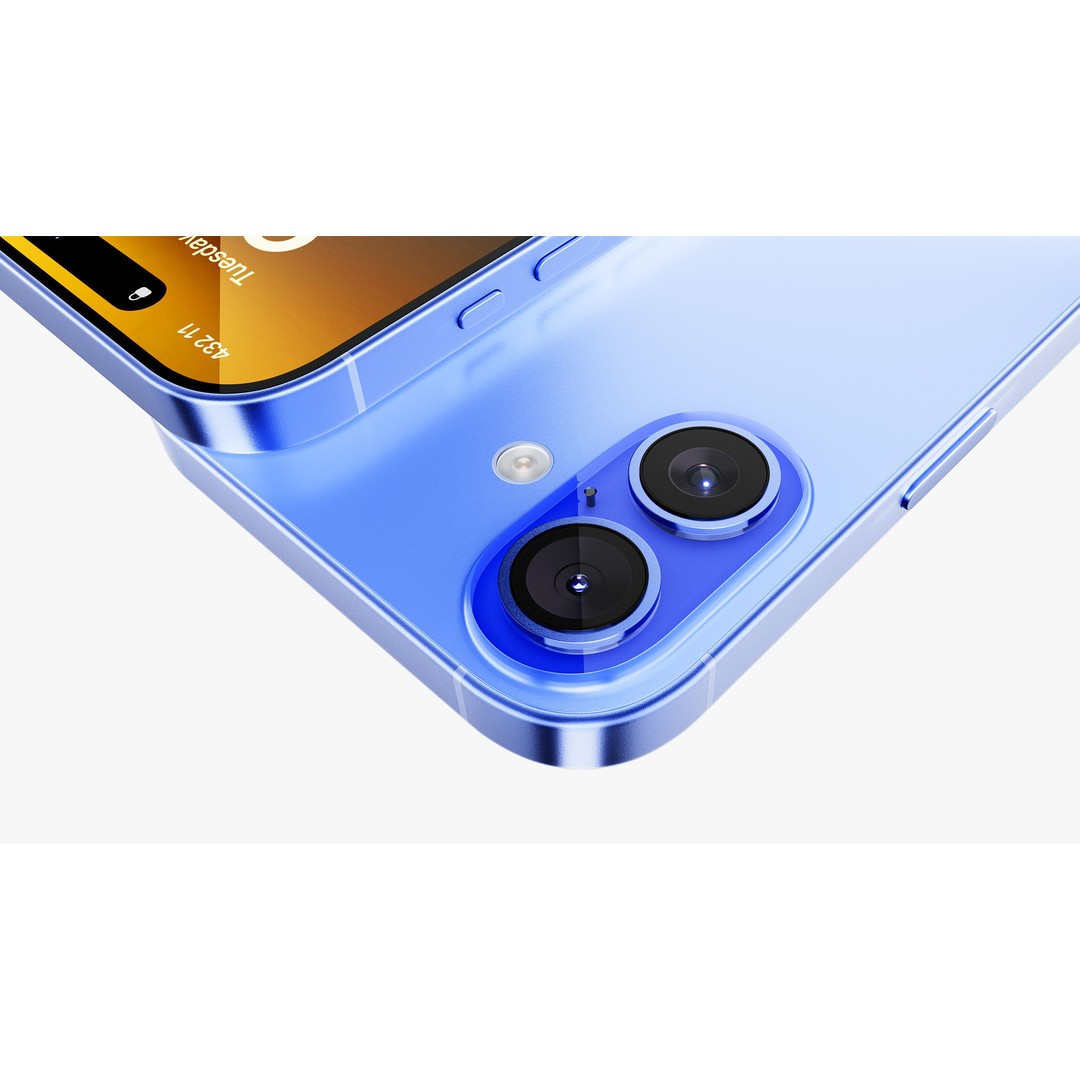Apple iPhone 16 Plus Ultramarine 3D Model – PBR Textured, FBX, OBJ - View 16