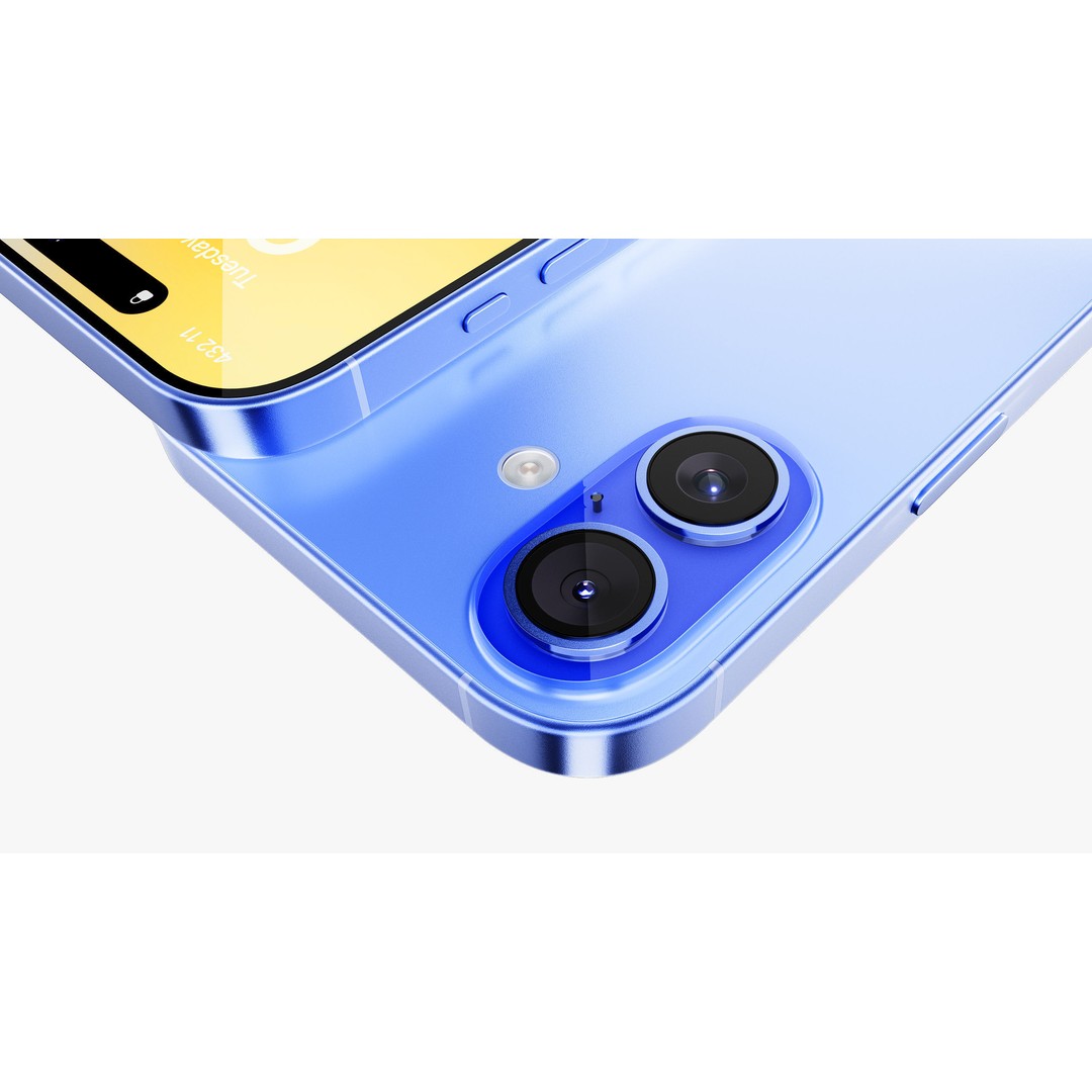 Apple iPhone 16 Plus Ultramarine 3D Model – PBR Textured, FBX, OBJ - View 8