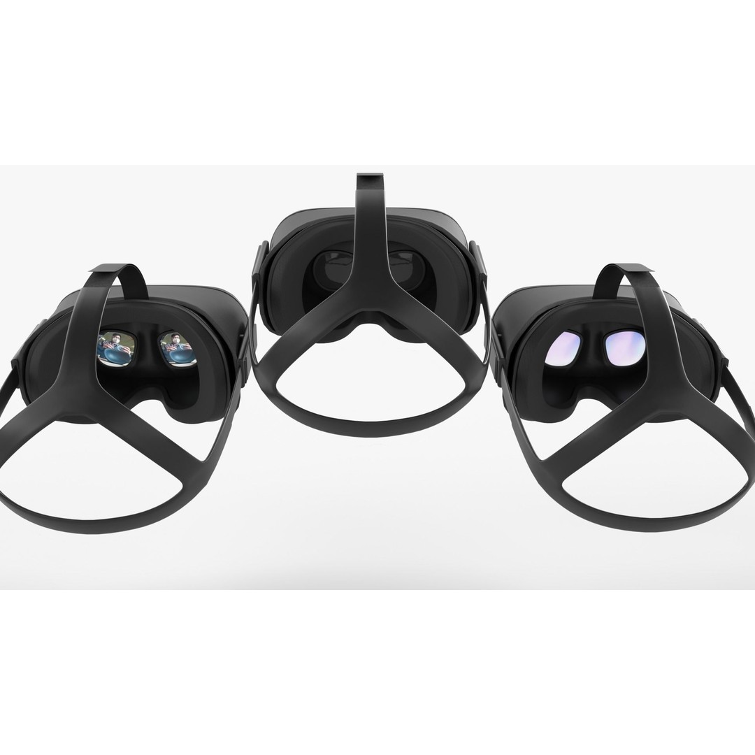 Meta Quest VR Headset & Controllers 3D Model – PBR Game-Ready Asset, FBX, OBJ - View 21