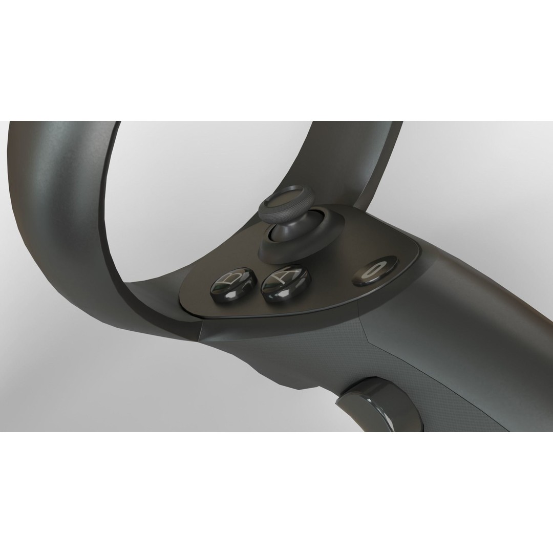 Meta Quest VR Headset & Controllers 3D Model – PBR Game-Ready Asset, FBX, OBJ - View 22