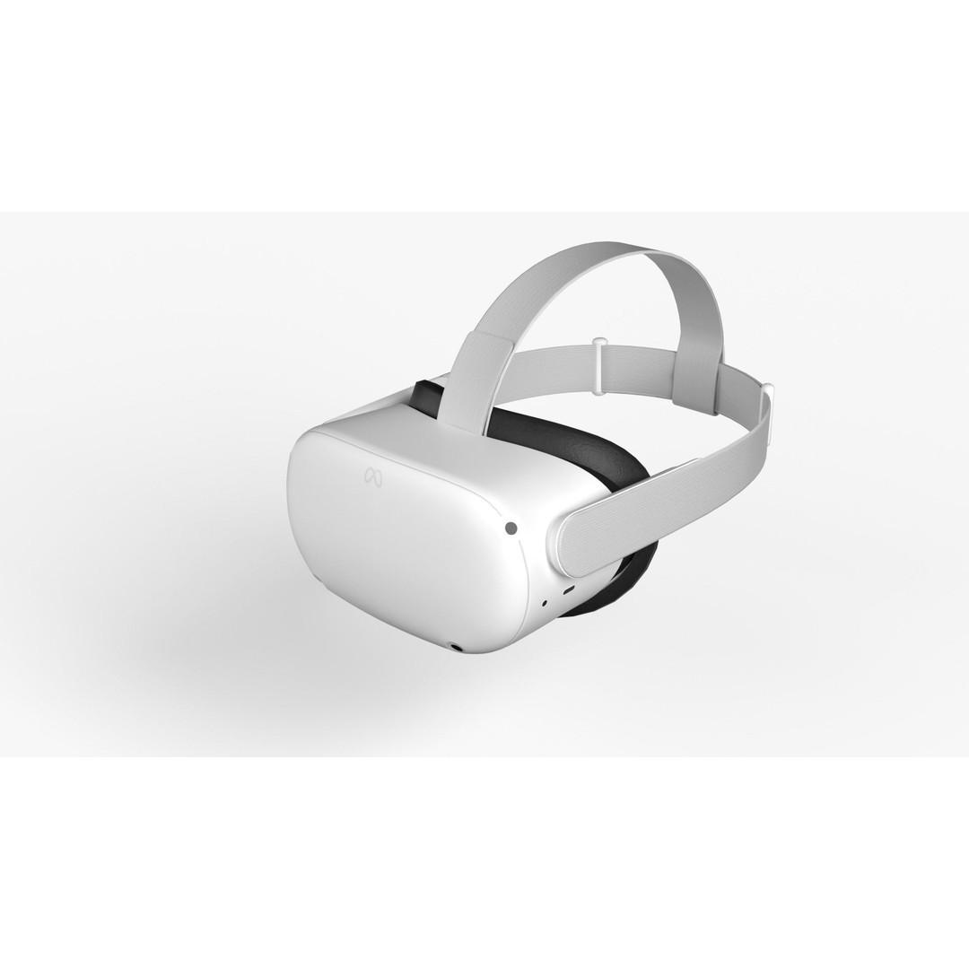 Meta Quest VR Headset & Controllers 3D Model – PBR Game-Ready Asset, FBX, OBJ - View 8