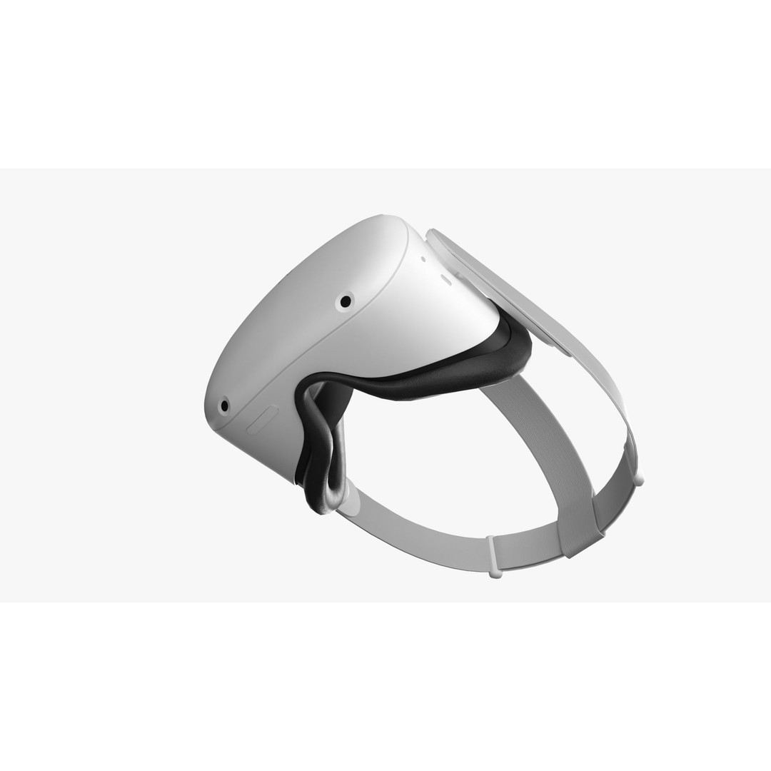 Meta Quest VR Headset & Controllers 3D Model – PBR Game-Ready Asset, FBX, OBJ - View 9