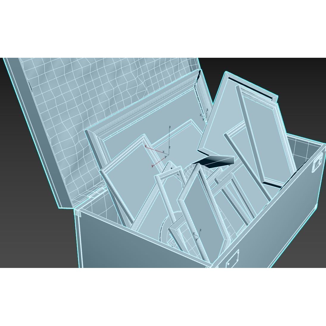 Old Photo Frame Bag - PBR Game-Ready 3D Model