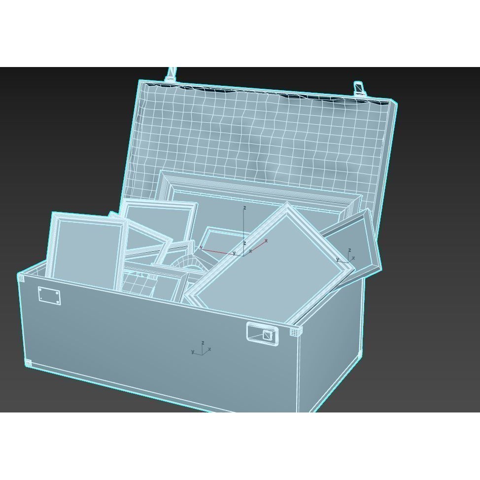 Old Photo Frame Bag - PBR Game-Ready 3D Model - View 11