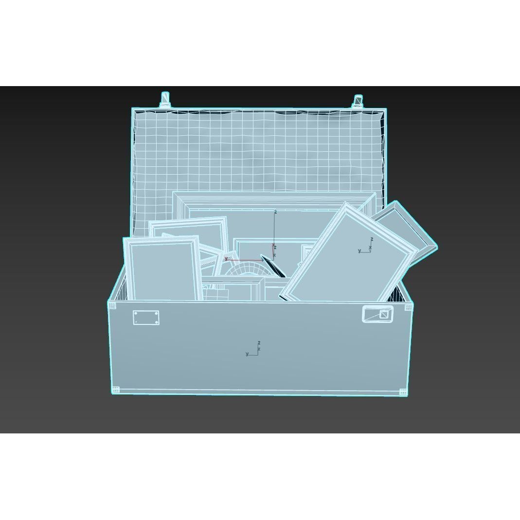 Old Photo Frame Bag - PBR Game-Ready 3D Model - View 12