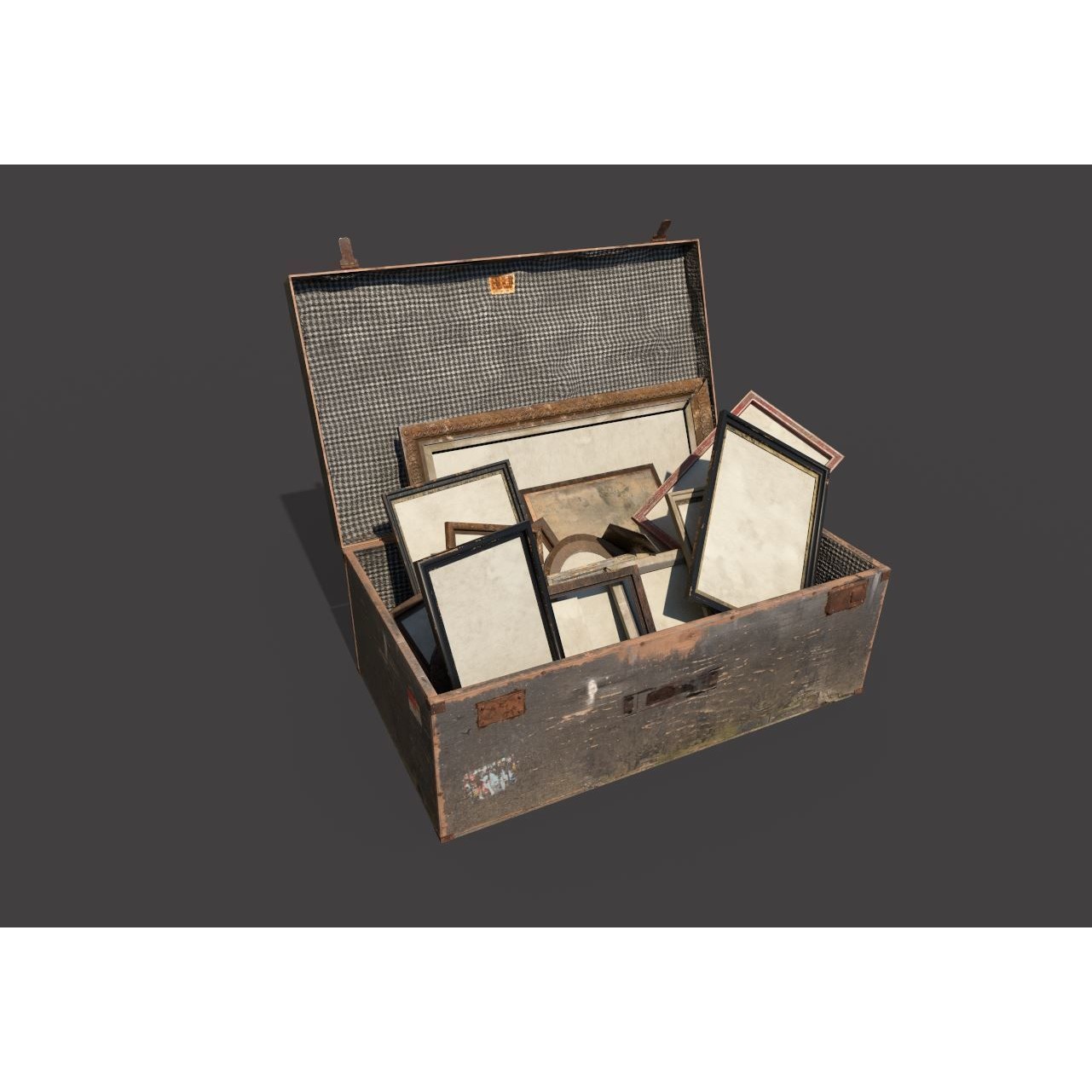 Old Photo Frame Bag - PBR Game-Ready 3D Model - View 3
