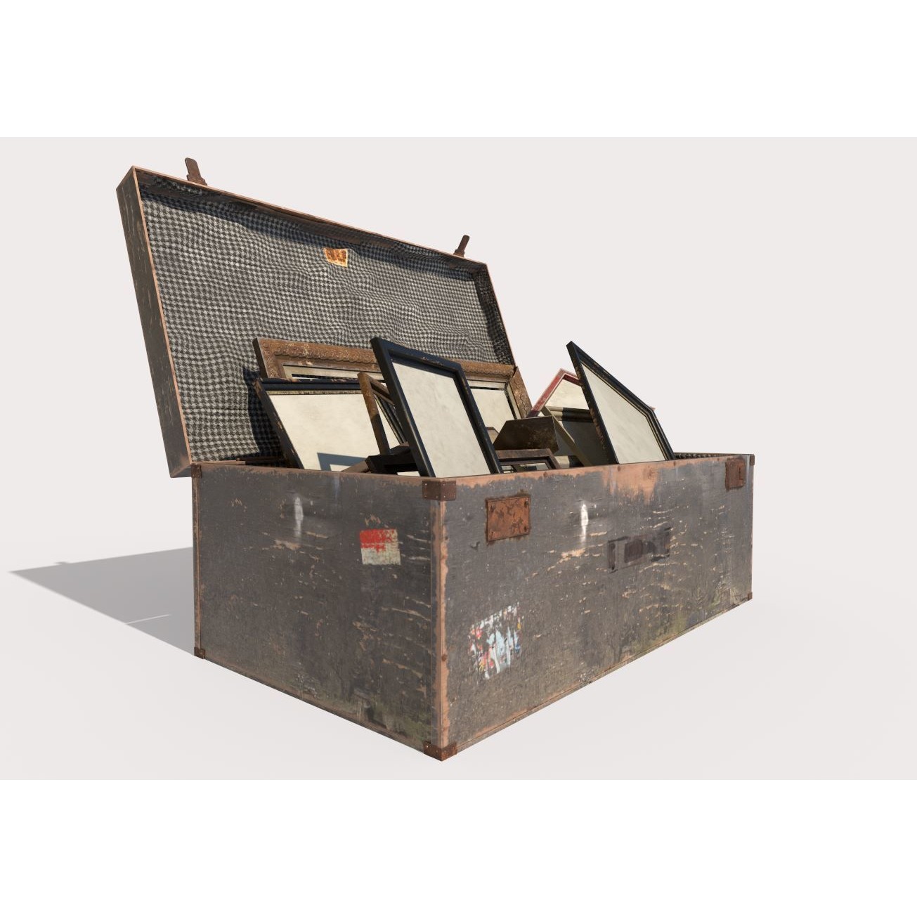 Old Photo Frame Bag - PBR Game-Ready 3D Model - View 5