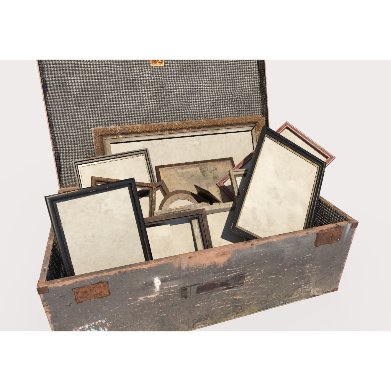 Old Photo Frame Bag - PBR Game-Ready 3D Model - View 6