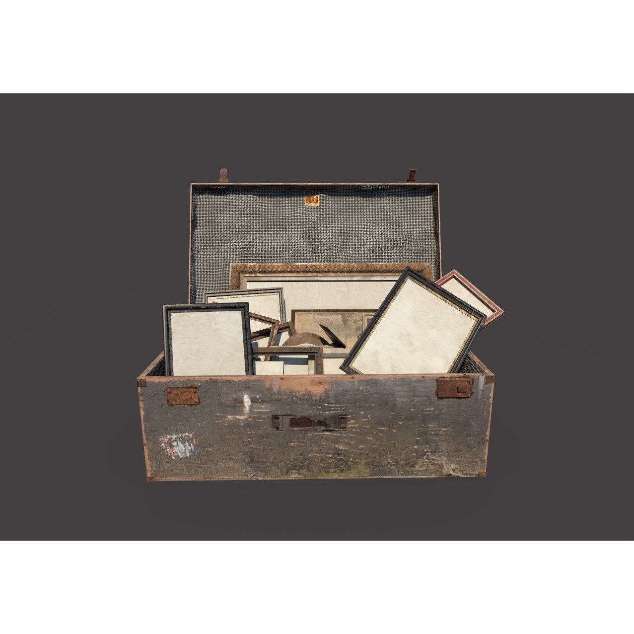 Old Photo Frame Bag - PBR Game-Ready 3D Model - View 7