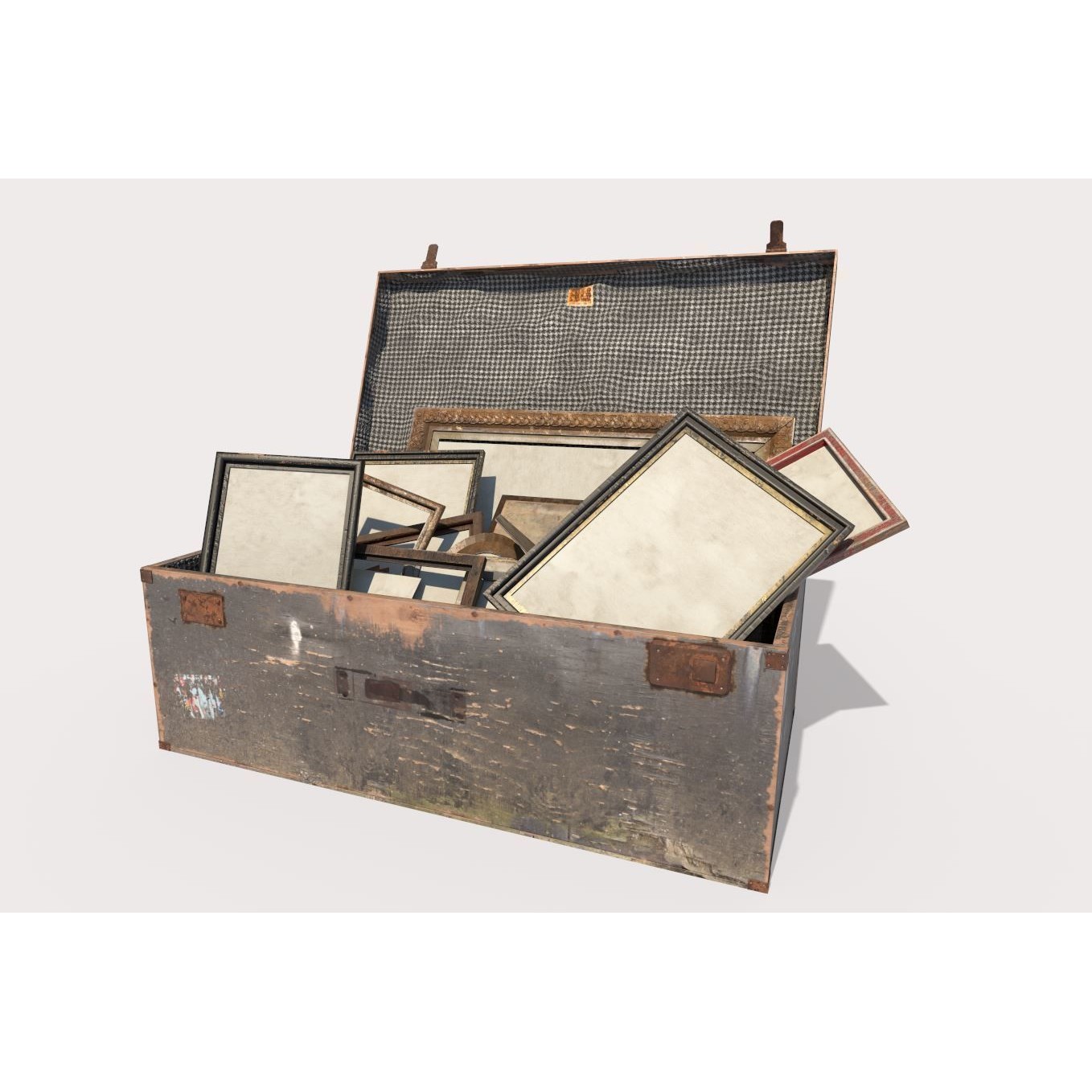 Old Photo Frame Bag - PBR Game-Ready 3D Model - View 8