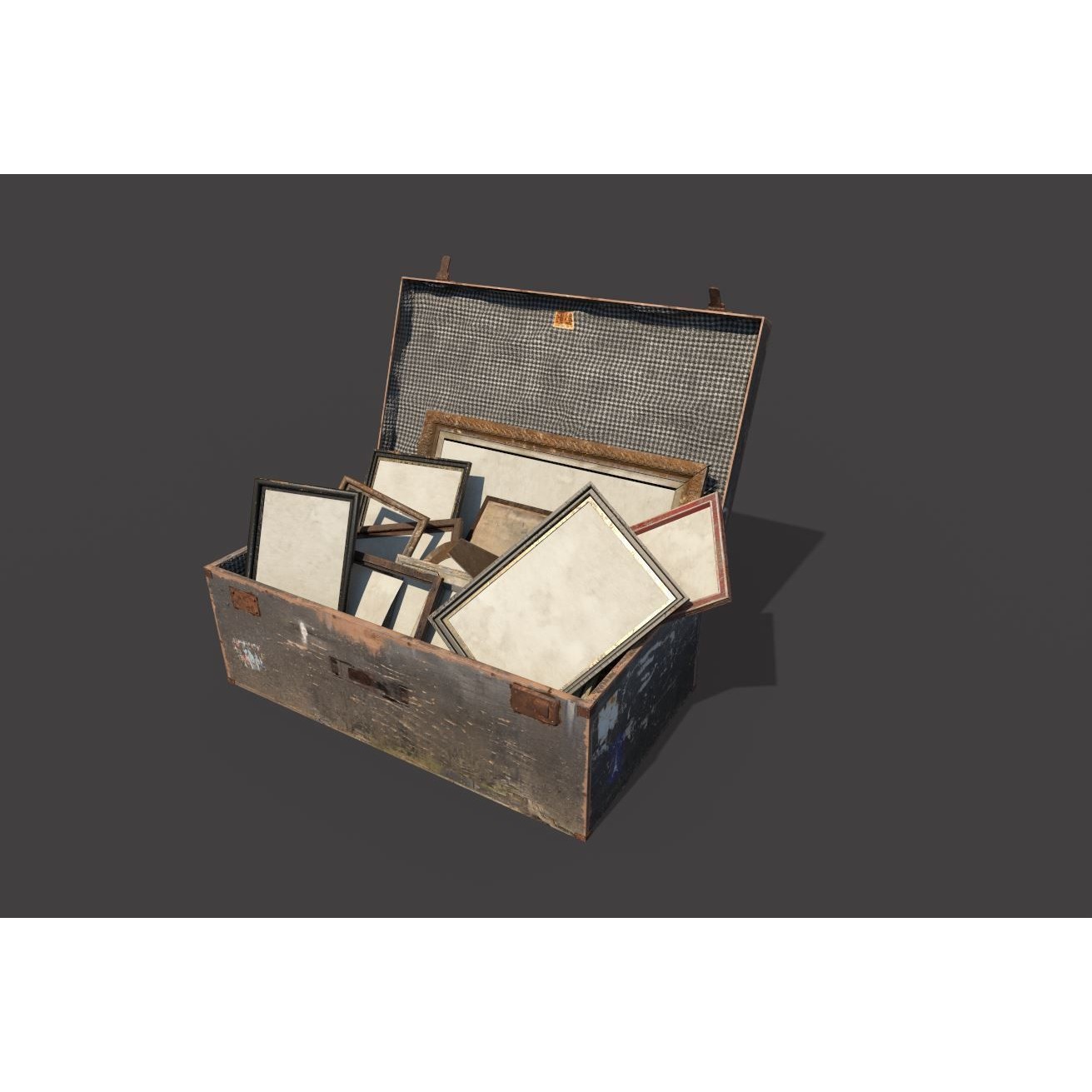 Old Photo Frame Bag - PBR Game-Ready 3D Model - View 9