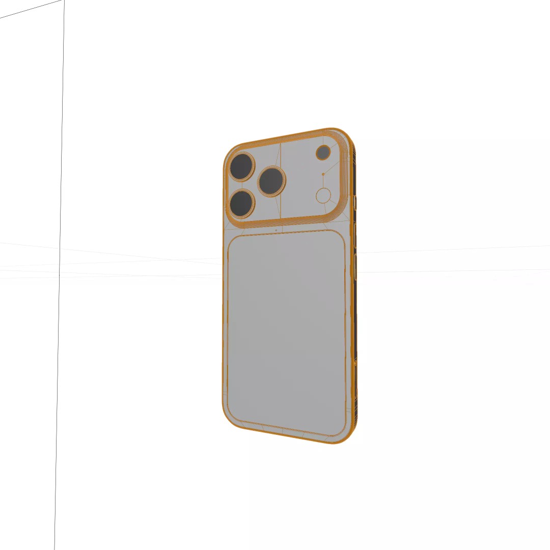 iPhone 17 Pro 3D Model – Ultra-Realistic PBR Asset, FBX, OBJ - View 11