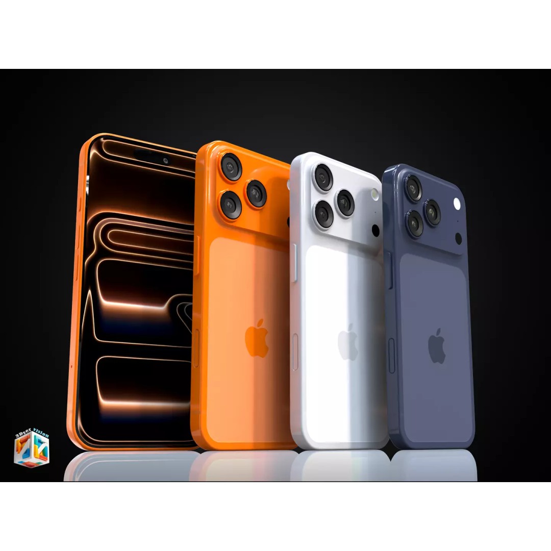 iPhone 17 Pro 3D Model – Ultra-Realistic PBR Asset, FBX, OBJ - View 13