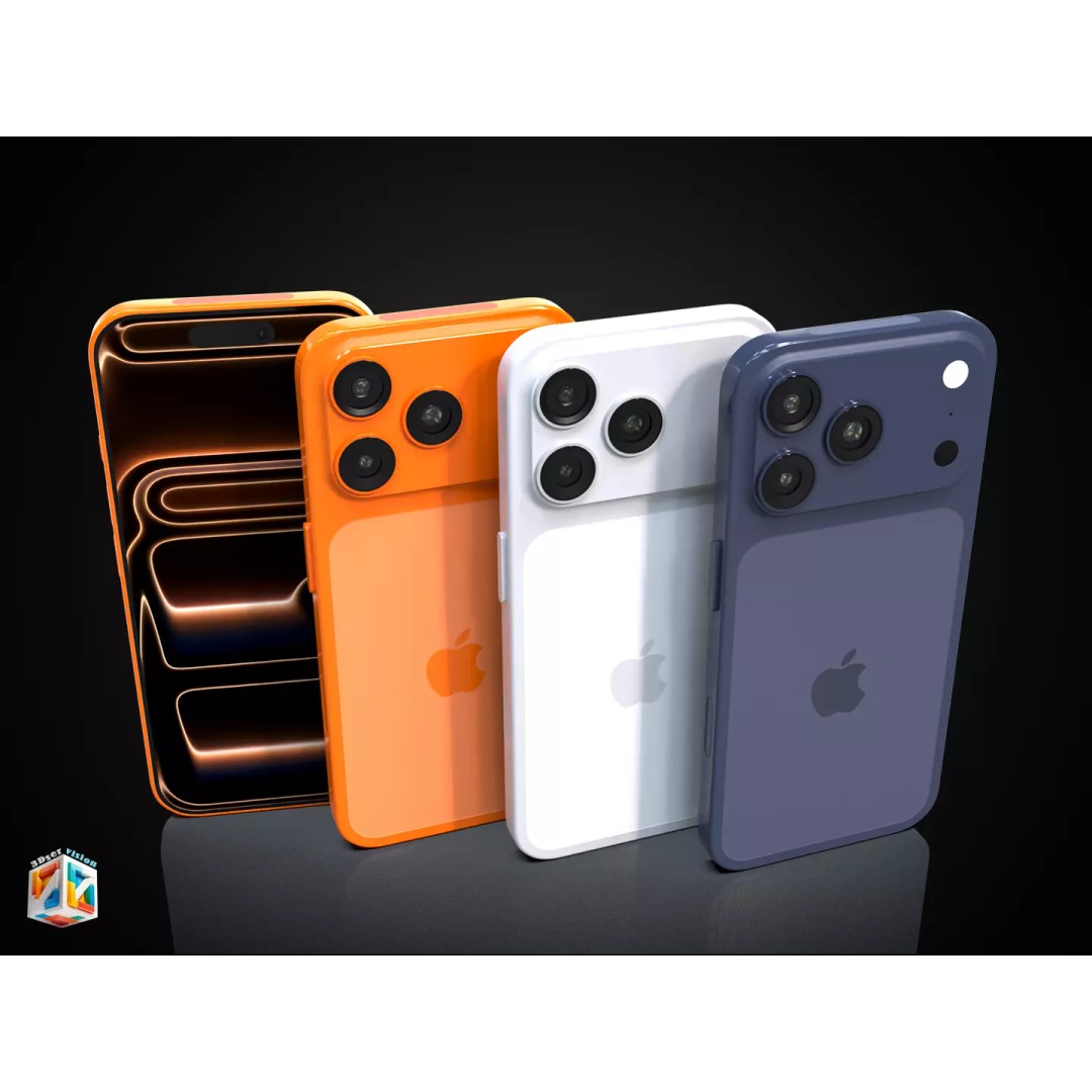 iPhone 17 Pro 3D Model – Ultra-Realistic PBR Asset, FBX, OBJ - View 16