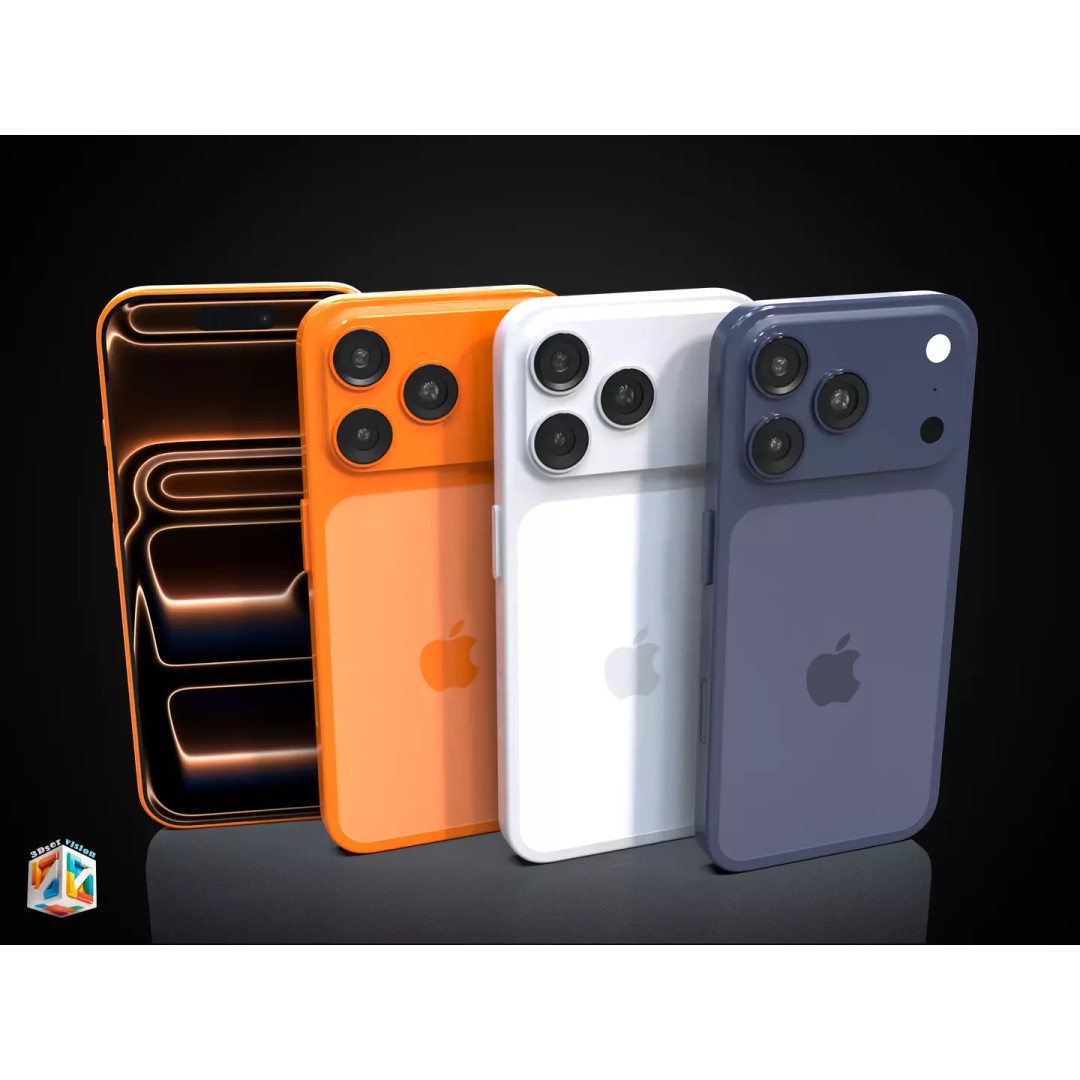 iPhone 17 Pro 3D Model – Ultra-Realistic PBR Asset, FBX, OBJ - View 17
