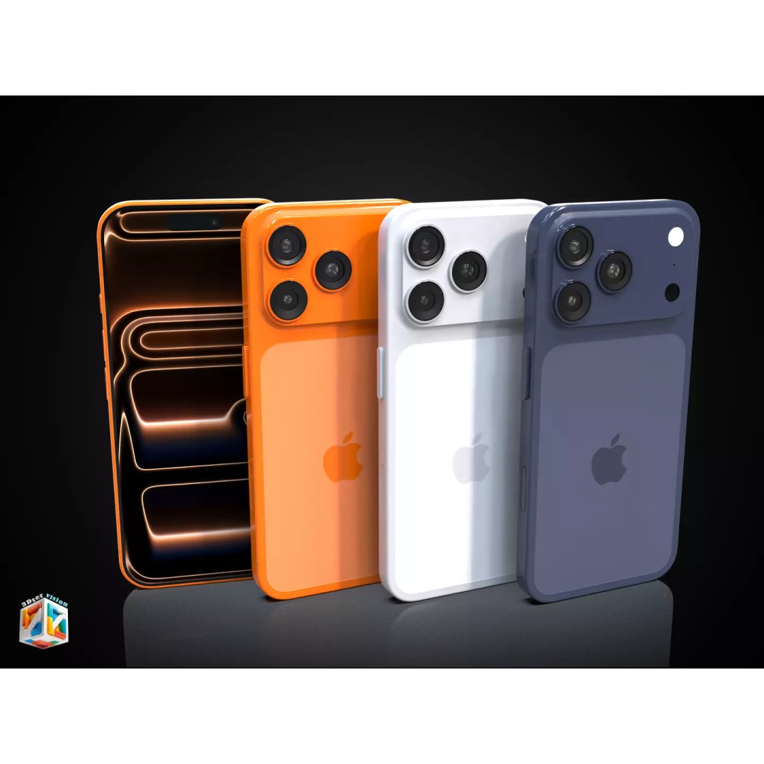 iPhone 17 Pro 3D Model – Ultra-Realistic PBR Asset, FBX, OBJ - View 18