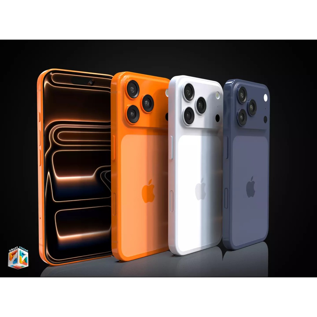 iPhone 17 Pro 3D Model – Ultra-Realistic PBR Asset, FBX, OBJ - View 19