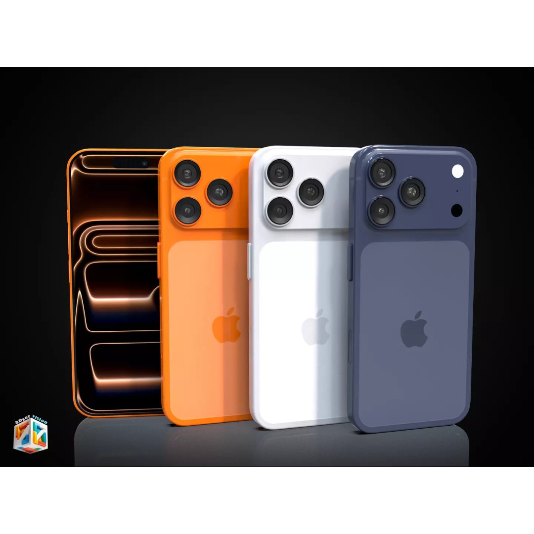 iPhone 17 Pro 3D Model – Ultra-Realistic PBR Asset, FBX, OBJ - View 21