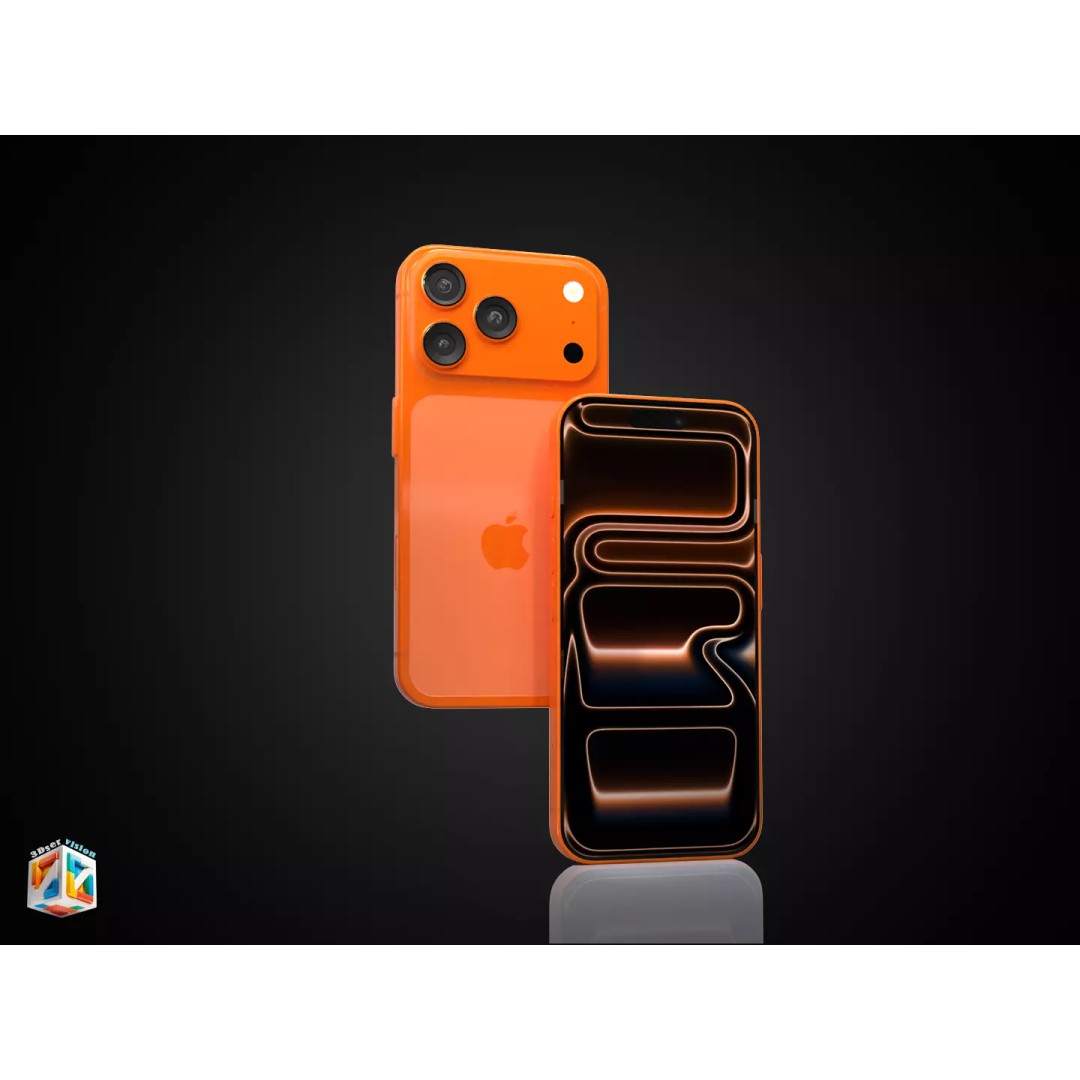 iPhone 17 Pro 3D Model – Ultra-Realistic PBR Asset, FBX, OBJ - View 6