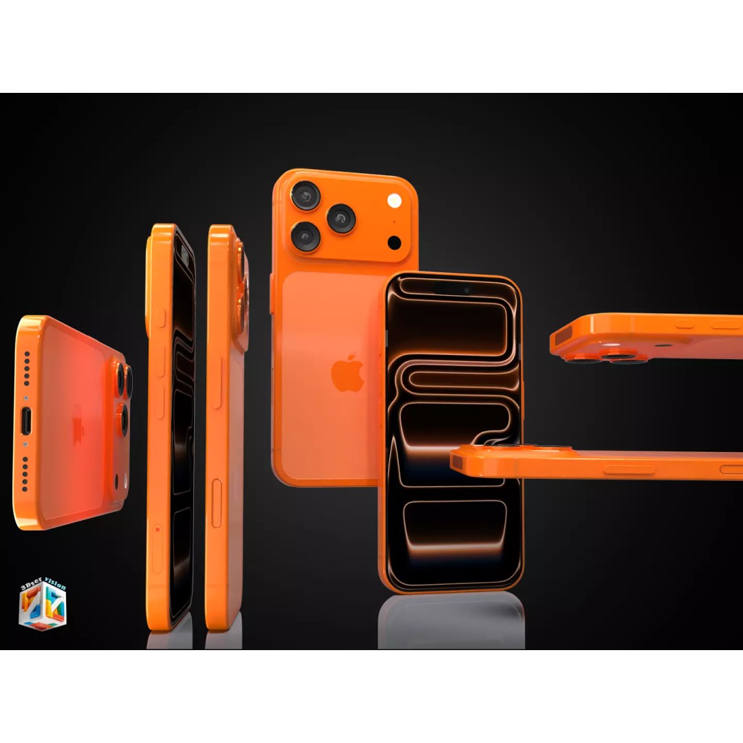 iPhone 17 Pro 3D Model – Ultra-Realistic PBR Asset, FBX, OBJ - View 7