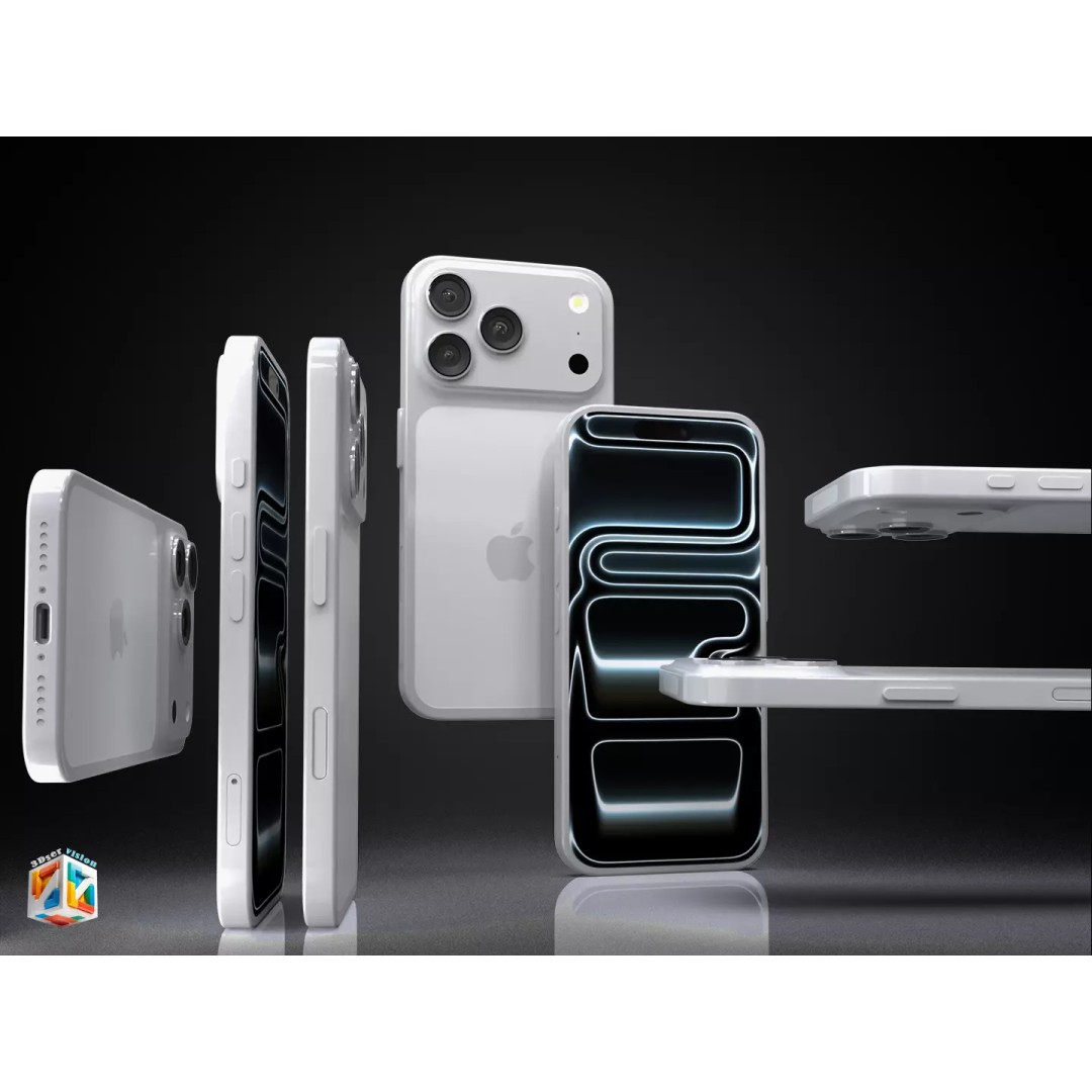 iPhone 17 Pro 3D Model – Ultra-Realistic PBR Asset, FBX, OBJ - View 9