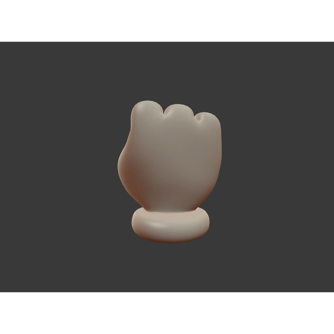 Hand Emoji Signs 3D Model – Cartoon Icons Collection, Blender - View 20
