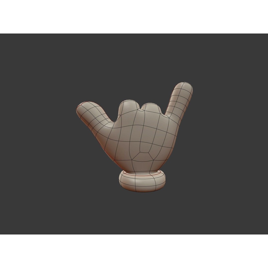 Hand Emoji Signs 3D Model – Cartoon Icons Collection, Blender - View 25